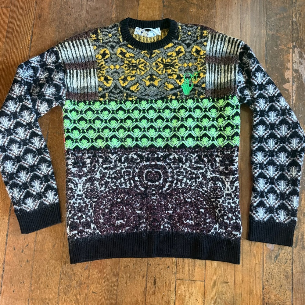 OFF-WHITE Knitwear Persian Fantasy Crewneck Sweater